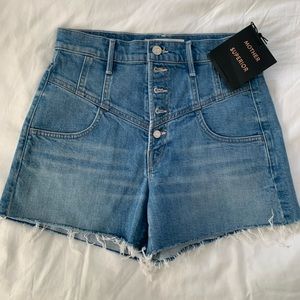 BNWT Mother Swooner Yoke Front Shorts